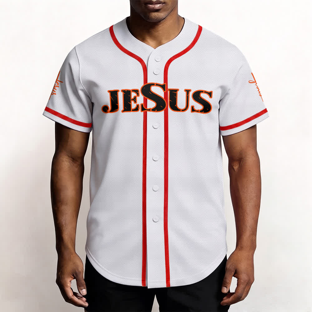 Camiseta de béisbol con estampado de doble cara de Jesús, el Camino, la Verdad y la Cruz de Christianartworkshop - image 19