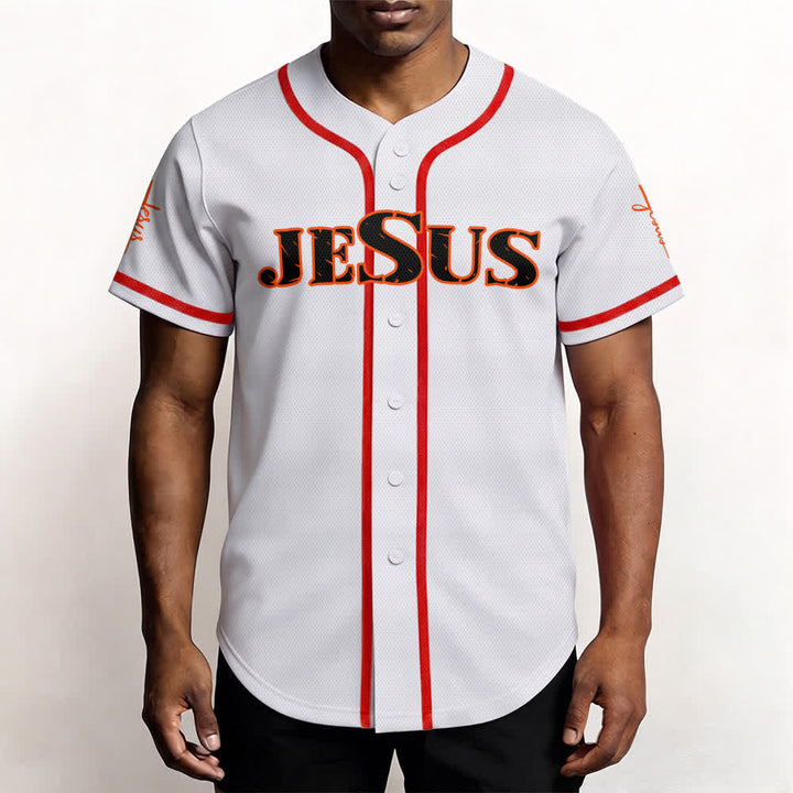 Camiseta de béisbol con estampado de doble cara de Jesús, el Camino, la Verdad y la Cruz de Christianartworkshop - image 19