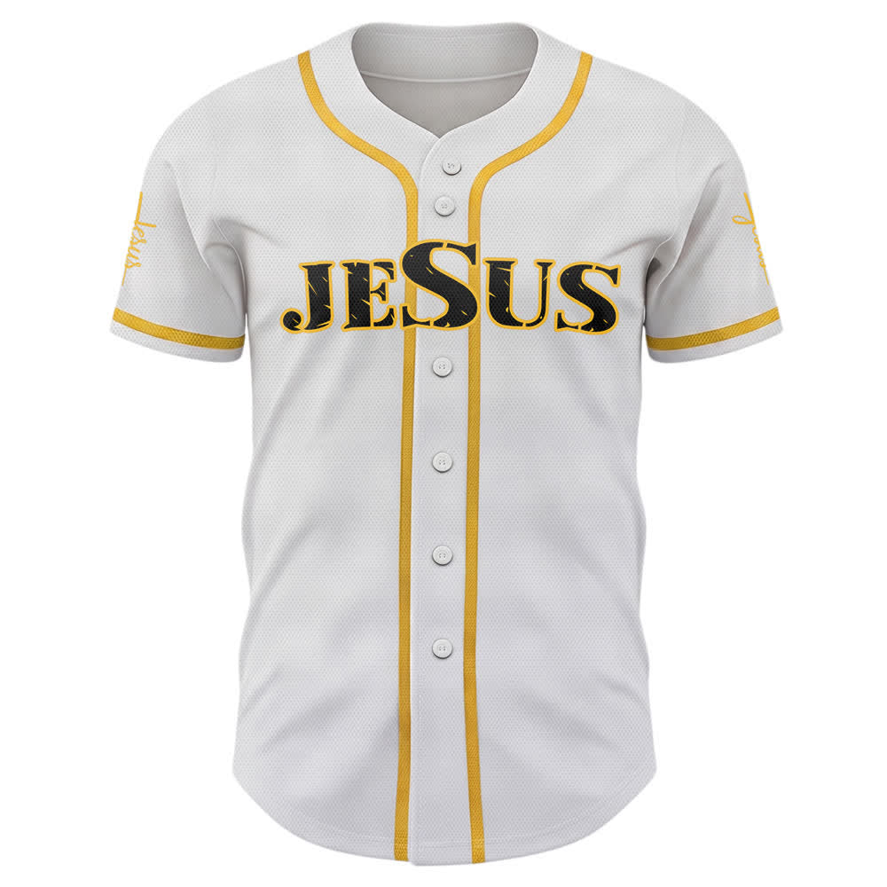Christianartworkshop Camiseta de béisbol con estampado de doble cara de Jesús, el Camino, la Verdad y la Cruz. - image 1