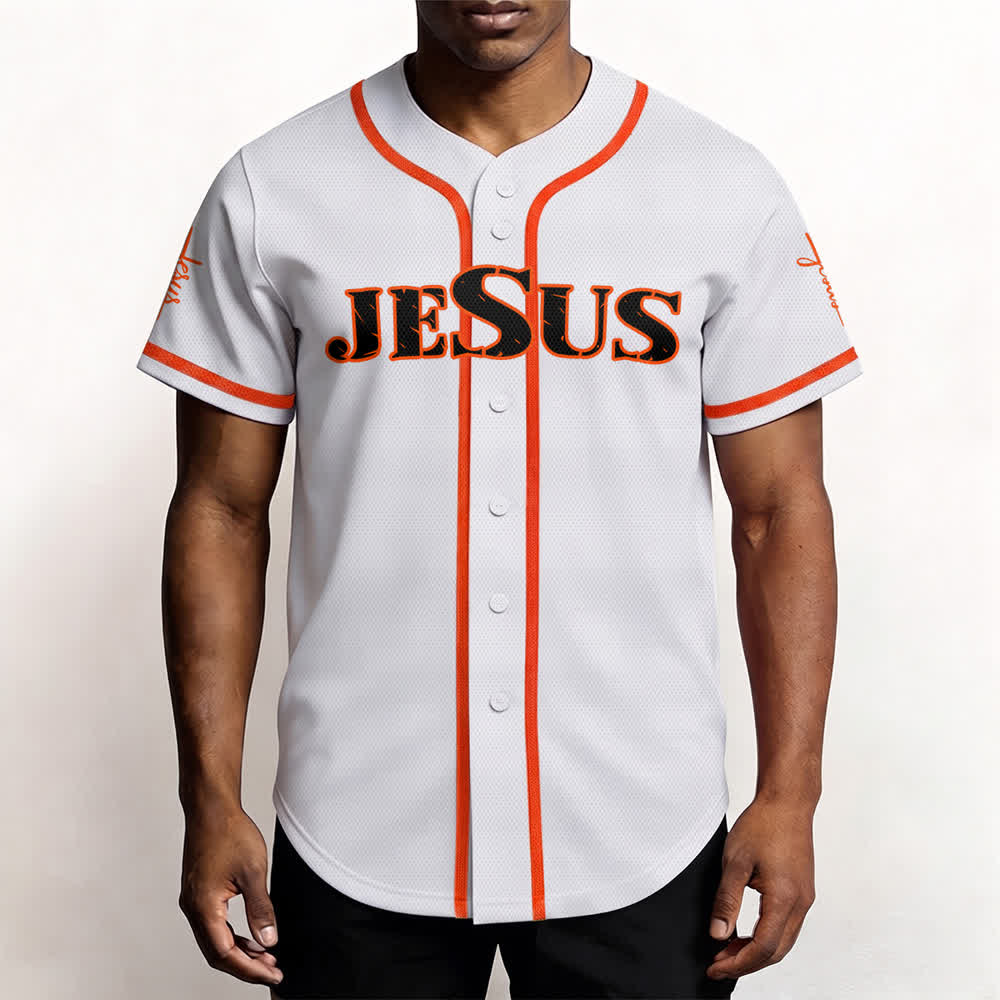Camiseta de béisbol con estampado de doble cara de Jesús, el Camino, la Verdad y la Cruz de Christianartworkshop - image 26