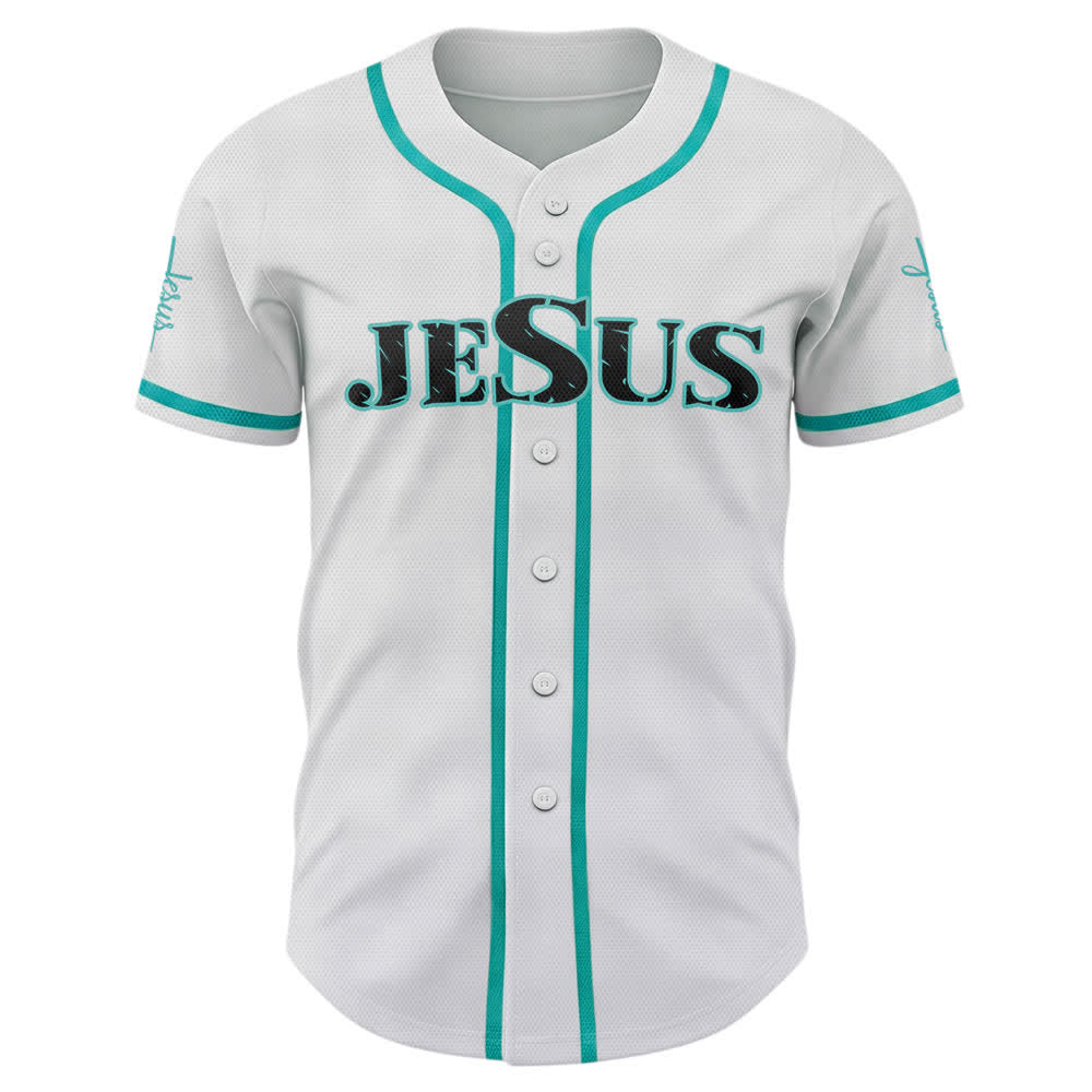 Camiseta de béisbol con estampado de doble cara de Jesús, el Camino, la Verdad y la Cruz de Christianartworkshop - image 29