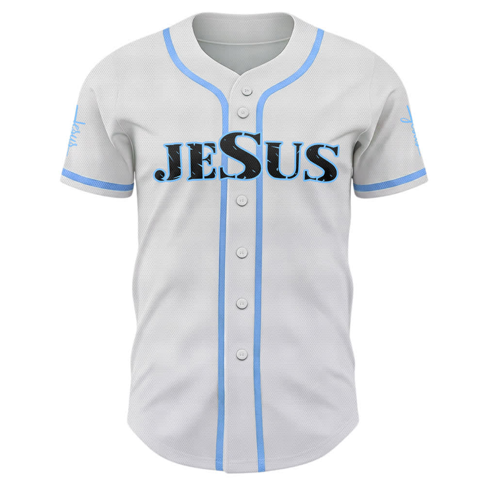 Camiseta de béisbol con estampado de doble cara de Jesús, el Camino, la Verdad y la Cruz de Christianartworkshop - image 36