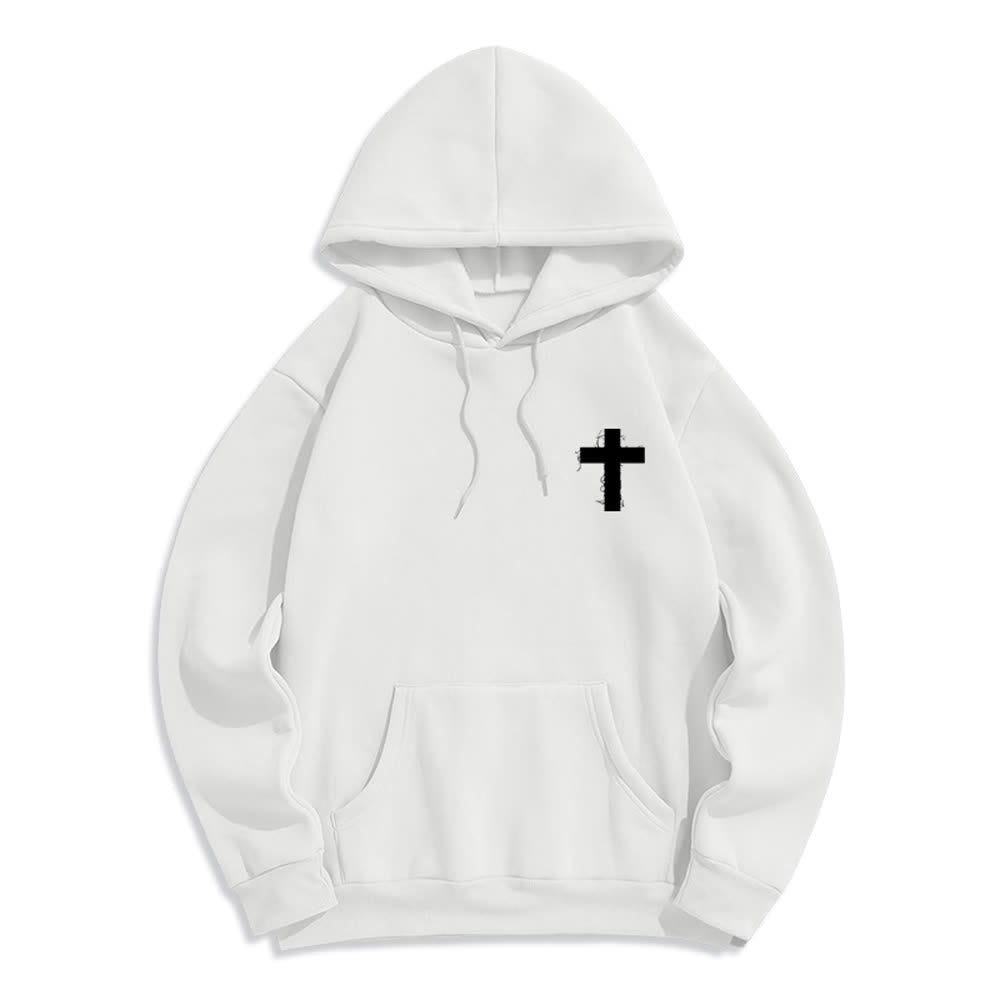 Christianartworkshop Solo estoy aquí para darle gloria a Dios. Sudadera con capucha extragrande. - image 8