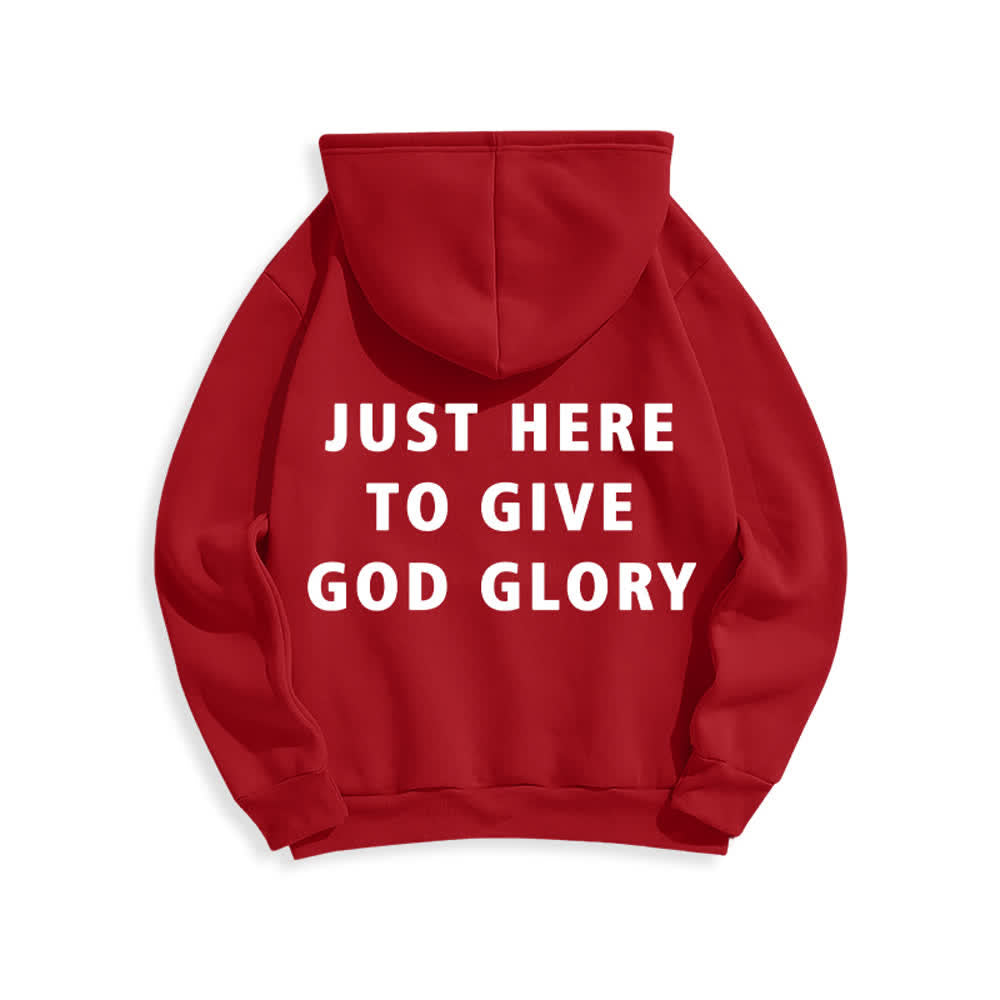 Christianartworkshop Solo estoy aquí para darle gloria a Dios. Sudadera con capucha extragrande. - image 16