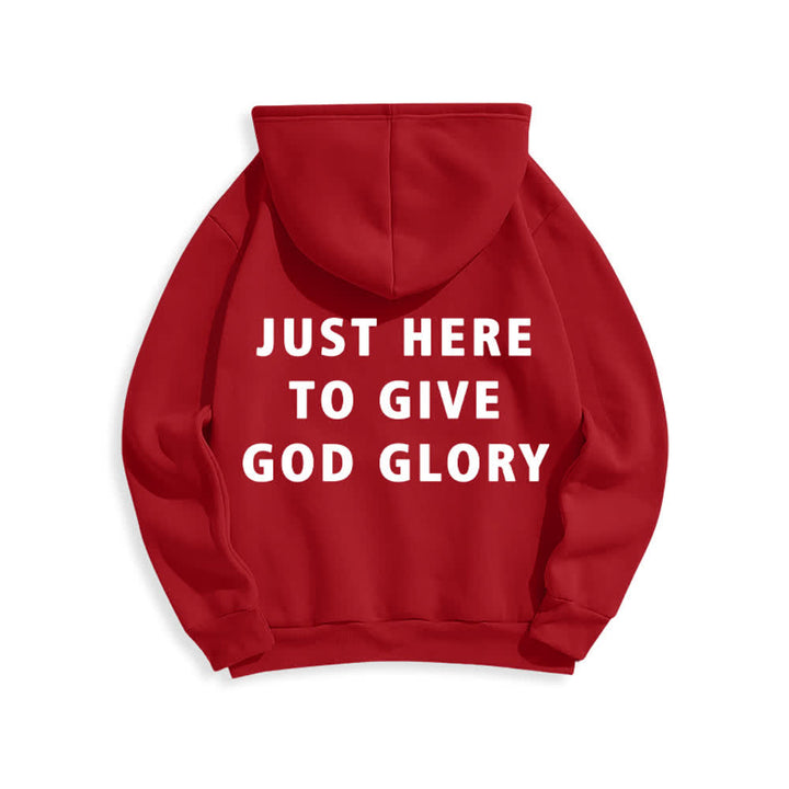 Christianartworkshop Solo estoy aquí para darle gloria a Dios. Sudadera con capucha extragrande. - image 16
