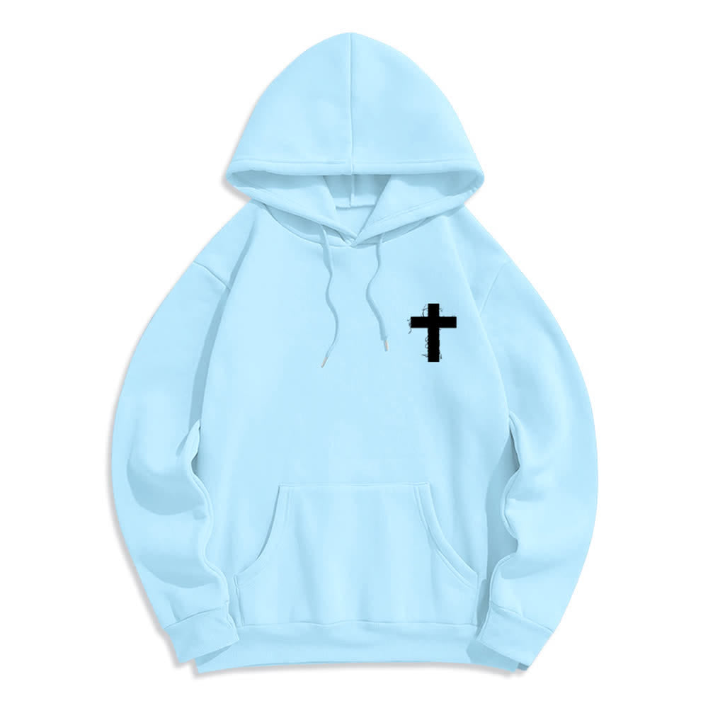 Christianartworkshop Solo estoy aquí para darle gloria a Dios. Sudadera con capucha extragrande. - image 5