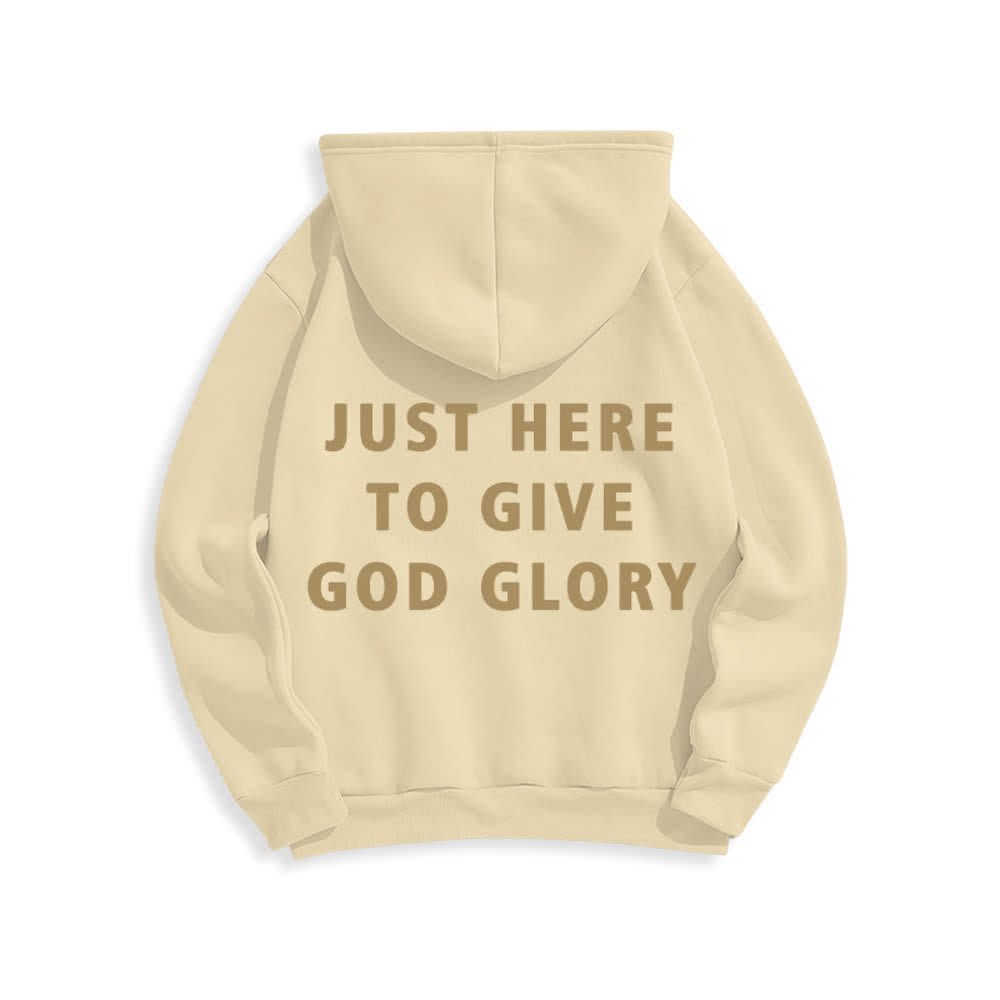 Christianartworkshop Solo estoy aquí para darle gloria a Dios. Sudadera con capucha extragrande. - image 10