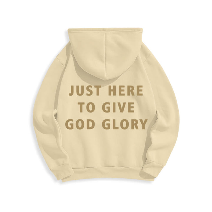 Christianartworkshop Solo estoy aquí para darle gloria a Dios. Sudadera con capucha extragrande. - image 10