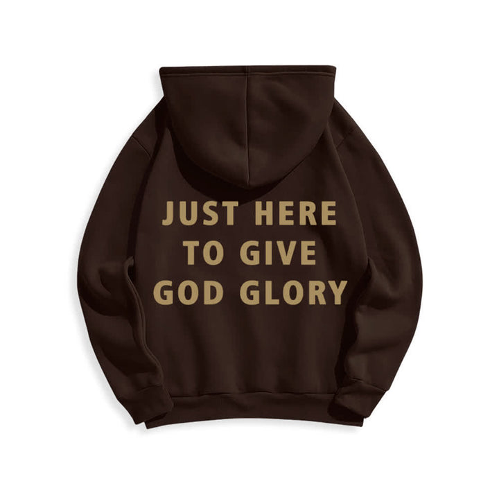 Christianartworkshop Solo estoy aquí para darle gloria a Dios. Sudadera con capucha extragrande. - image 19