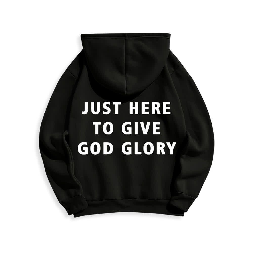 Christianartworkshop Solo estoy aquí para darle gloria a Dios. Sudadera con capucha extragrande. - image 22