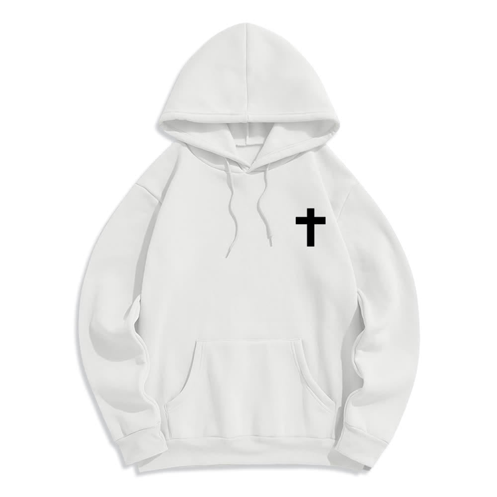 Christianartworkshop Sudadera con capucha estampada en la espalda con estrellas, hecha de forma maravillosa y espléndida. - image 5