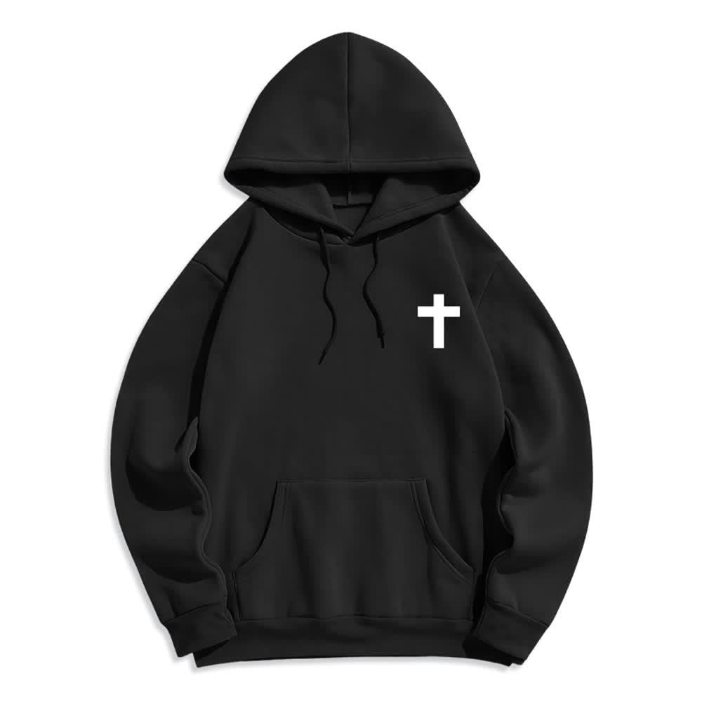 Christianartworkshop Sudadera con capucha estampada en la espalda con estrellas, hecha de forma maravillosa y espléndida. - image 2