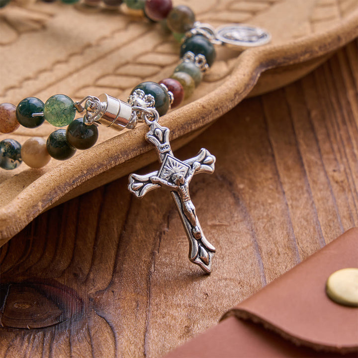 Christianartworkshop Pulsera de San Benito y Crucifijo de Cristal Milagroso: Portador de la Fuerza Sagrada - image 18