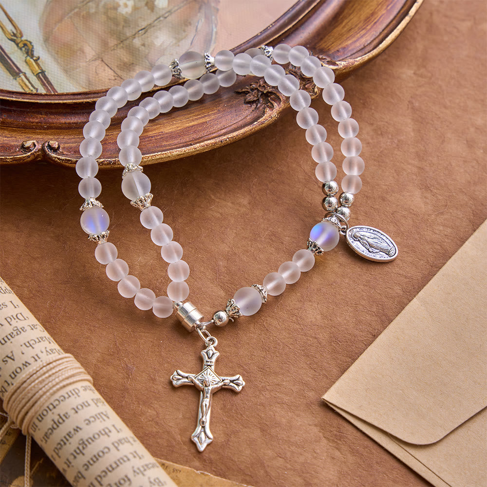 Christianartworkshop Pulsera de San Benito y Crucifijo de Cristal Milagroso: Portador de la Fuerza Sagrada - image 21