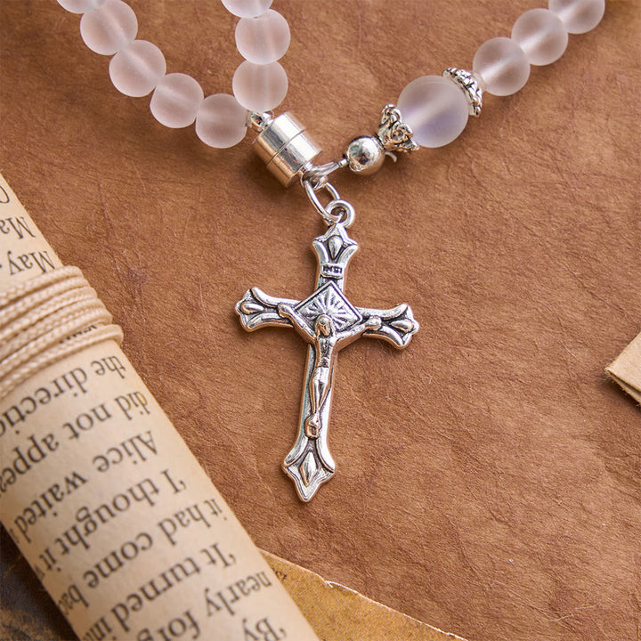 Christianartworkshop Pulsera de San Benito y Crucifijo de Cristal Milagroso: Portador de la Fuerza Sagrada - image 23