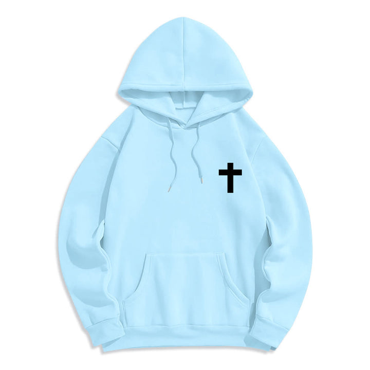 Christianartworkshop Sudadera con capucha gris claro "El Rey Resucitado Grace Solo" - image 2