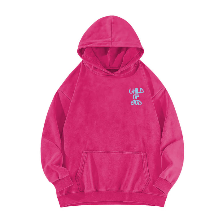Christianartworkshop Sudadera con capucha lavada con estampado frontal y trasero del Salmo 23, inspirador "Hijo de Dios". - image 17