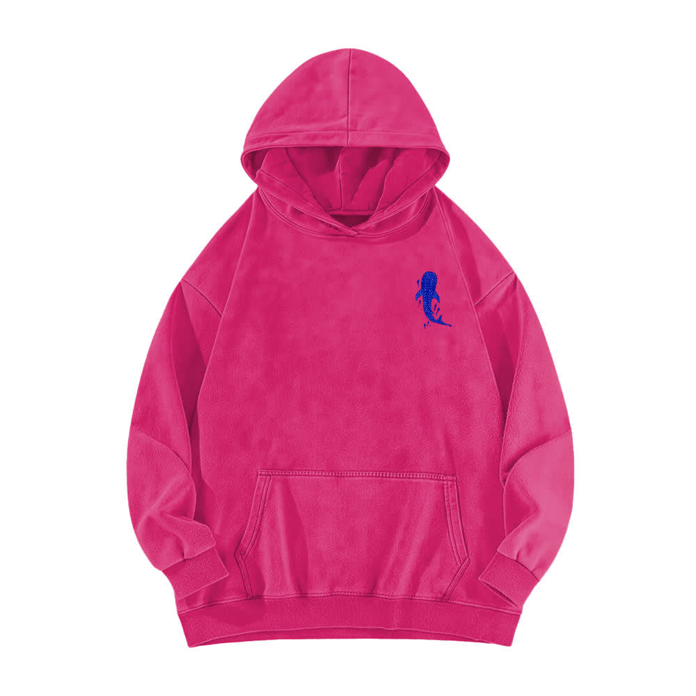 Christianartworkshop Sudadera con capucha lavada con diseño de tiburón ballena en aguas profundas (Isaías 43:2) - image 17