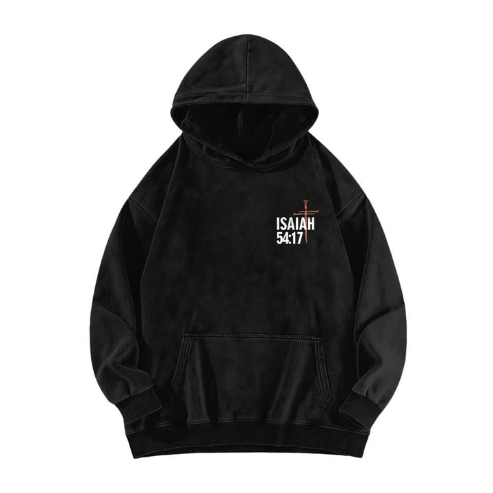 Christianartworkshop Sudadera lavada con el lema "Ningún arma se ha formado contra mí" - image 2