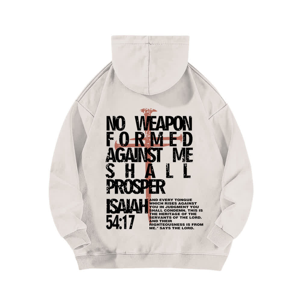 Christianartworkshop Sudadera lavada con el lema "Ningún arma se ha formado contra mí" - image 4