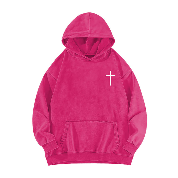 Christianartworkshop Sudadera con capucha lavada "Jesús es Rey Corona de Espinas" - image 17