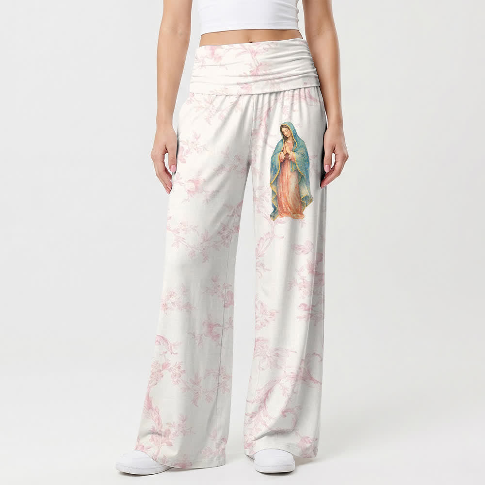 Christianartworkshop Pantalones anchos de salón con solapa plegable de Marian Bloom - image 1