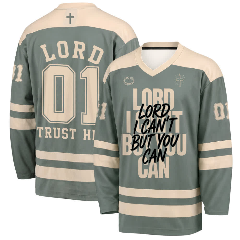 Christianartworkshop Señor, yo no puedo, pero tú sí. Camiseta de hockey urbana. - 5XL - image 0