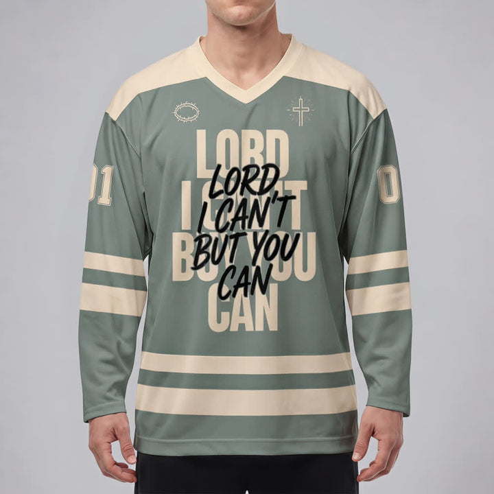 Christianartworkshop Señor, yo no puedo, pero tú sí. Camiseta de hockey urbana. - image 3