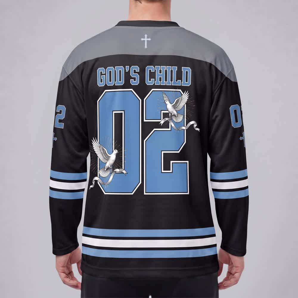 Christianartworkshop Camiseta de hockey de manga larga God's Child 02 Grace Dove - image 4