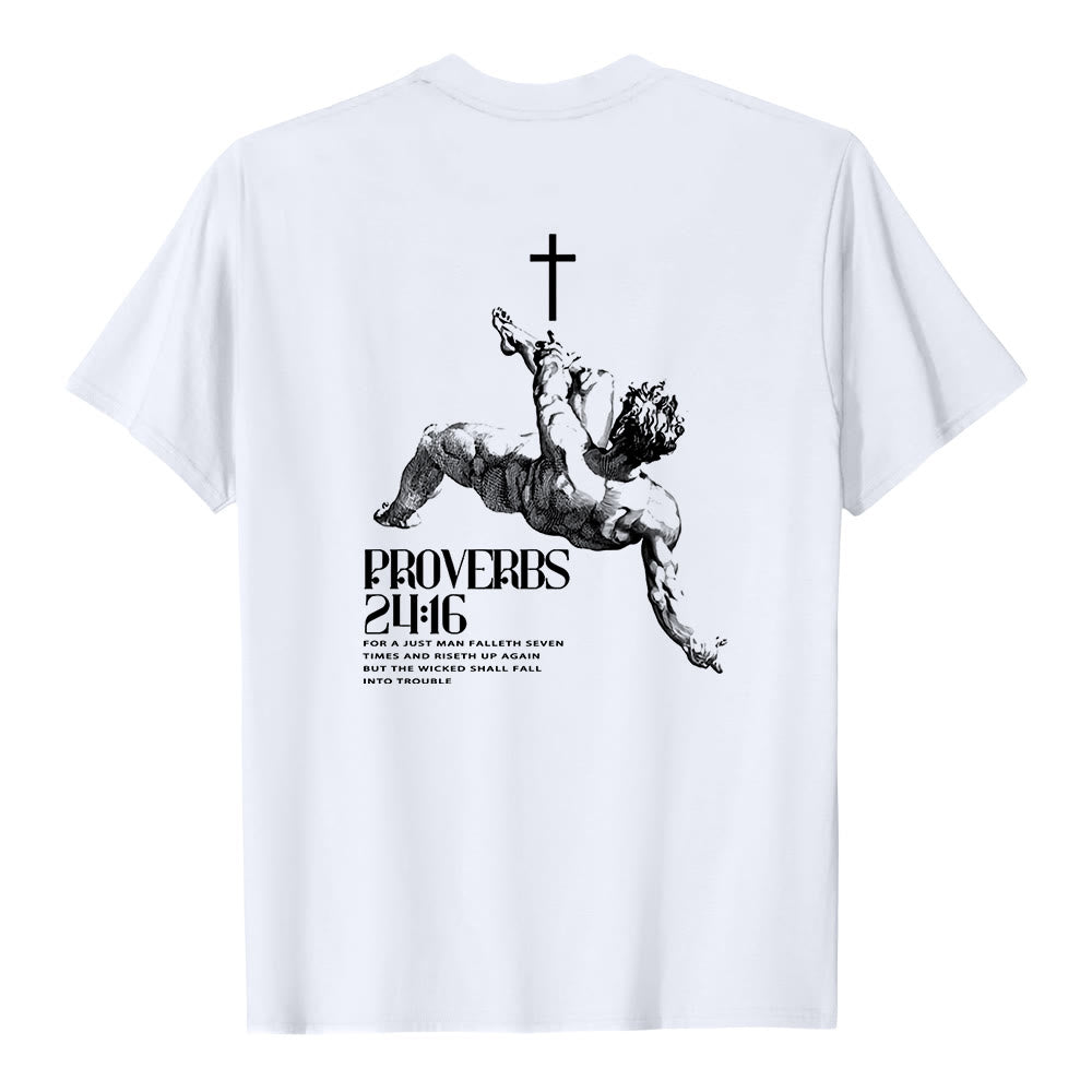 Christianartworkshop Camiseta cristiana con Proverbios 24:16 - image 4