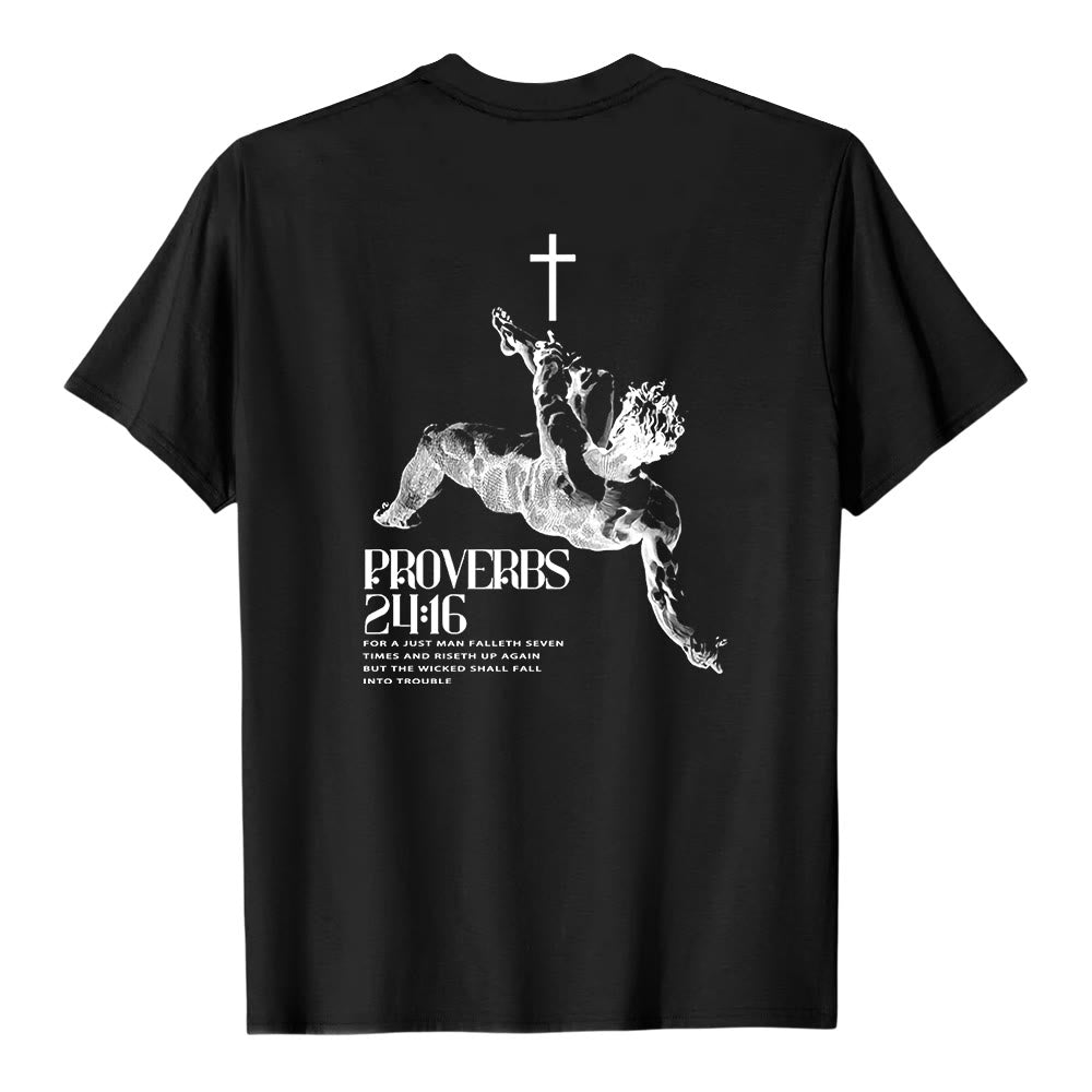 Christianartworkshop Camiseta cristiana con Proverbios 24:16 - image 7