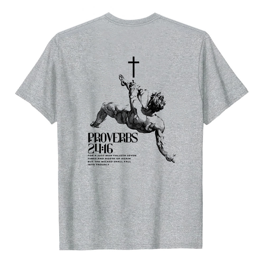 Christianartworkshop Camiseta cristiana con Proverbios 24:16 - image 10