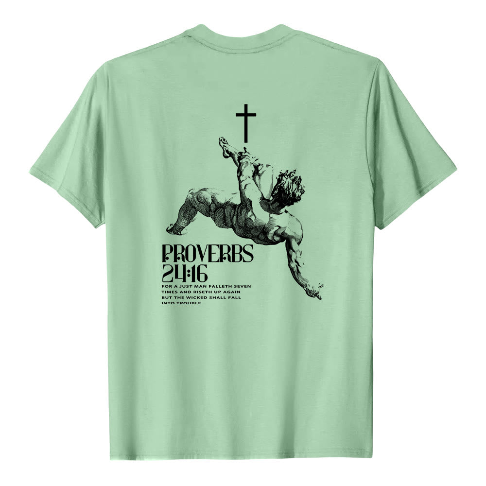 Christianartworkshop Camiseta cristiana con Proverbios 24:16 - image 19