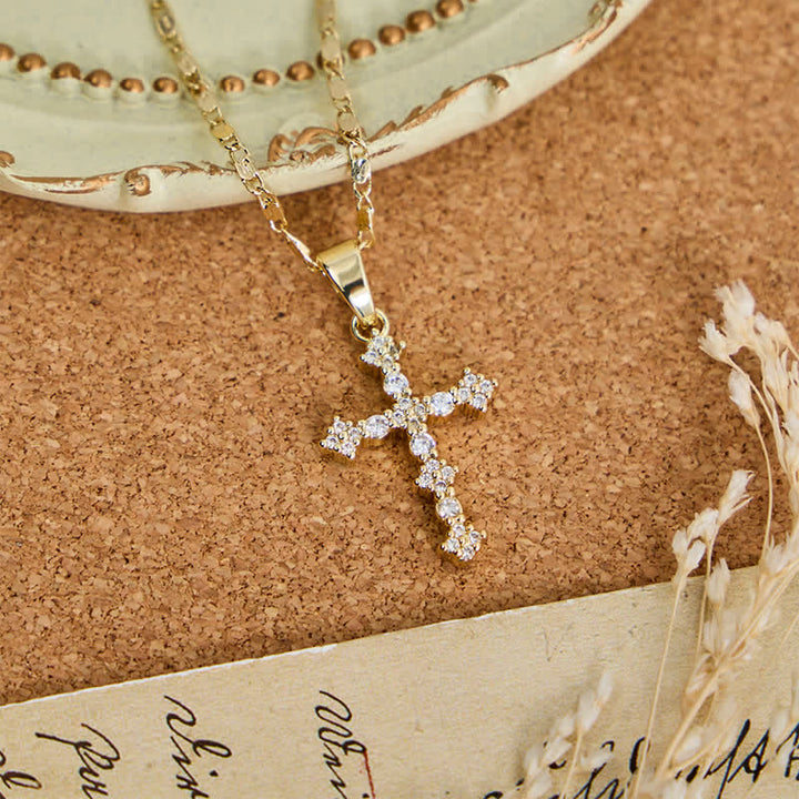 Christianartworkshop Collar de cruz de cobre en capas finas: símbolo de amor divino sin límites - image 7