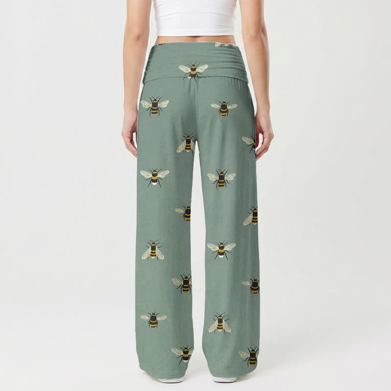 Christianartworkshop Pantalones de pierna ancha para mujer Sweet Grace Honeybee Lounge - image 1