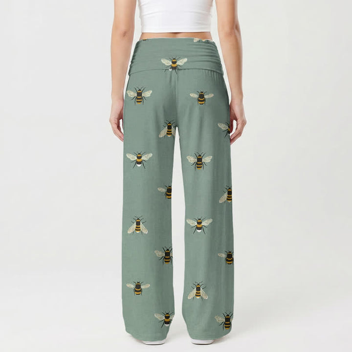 Christianartworkshop Pantalones de pierna ancha para mujer Sweet Grace Honeybee Lounge - image 1