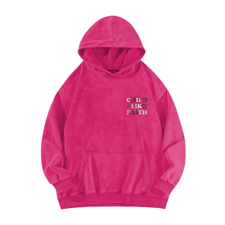Christianartworkshop Sudadera con capucha lavada con estampado de cuadros y letras en la parte delantera y trasera, estilo infantil. - image 16
