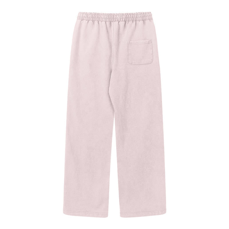 Christianartworkshop Pantalones deportivos lavados de corte relajado con el lema "Coraje de león" de Josué 1:9 - image 1