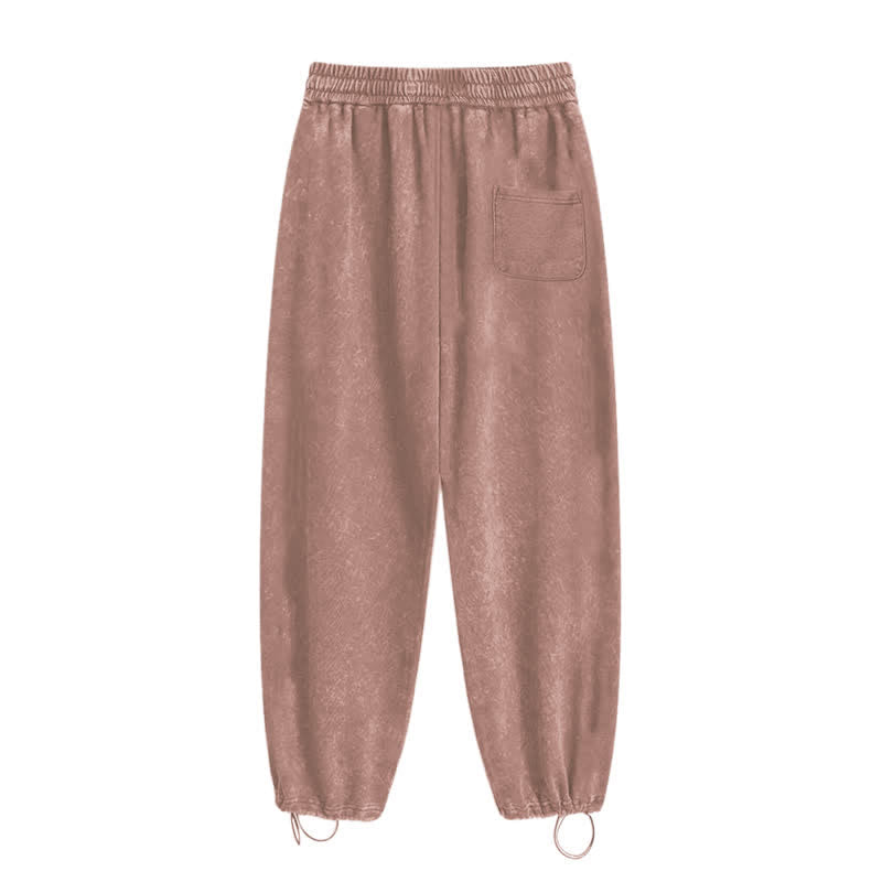 Christianartworkshop Pantalones deportivos lavados de corte relajado con el lema "Coraje de león" de Josué 1:9 - image 45