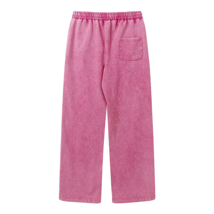Christianartworkshop Pantalones deportivos lavados de corte relajado con el lema "Coraje de león" de Josué 1:9 - image 35