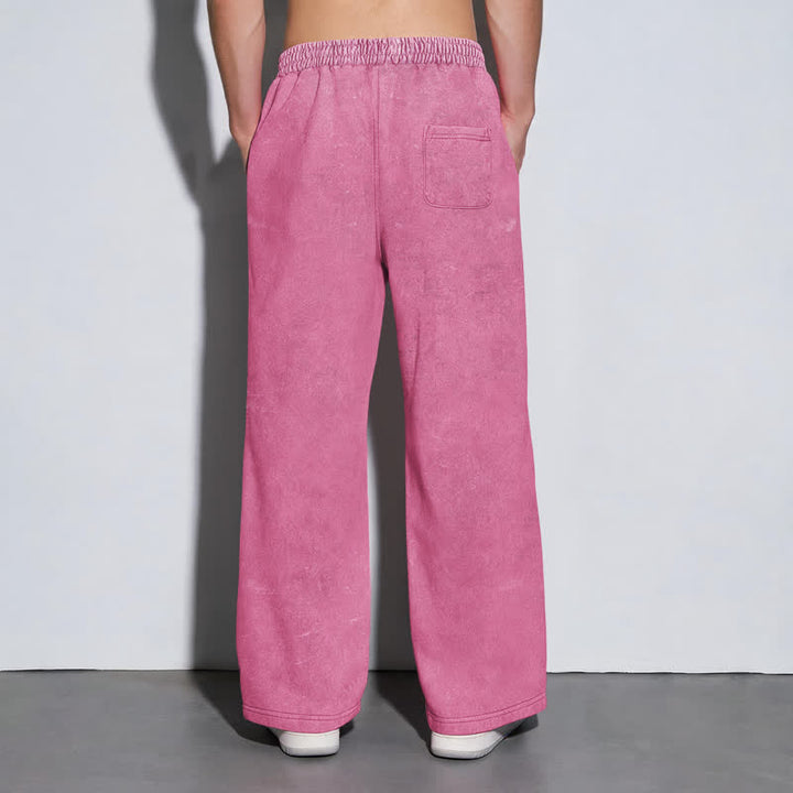 Christianartworkshop Pantalones deportivos lavados de corte relajado con el lema "Coraje de león" de Josué 1:9 - image 39