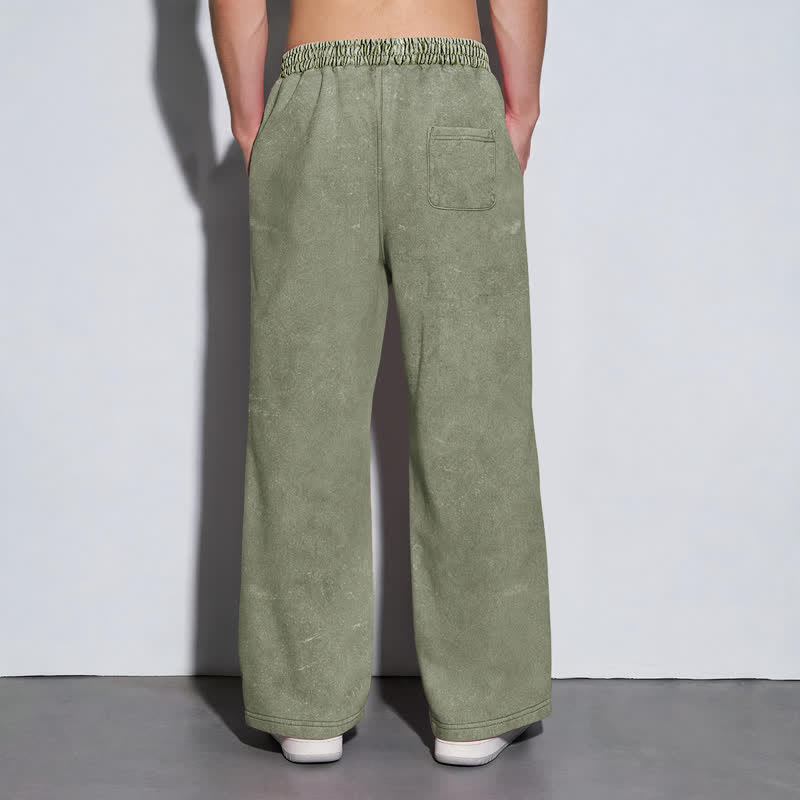 Christianartworkshop Pantalones deportivos lavados de corte relajado con el lema "Coraje de león" de Josué 1:9 - image 31