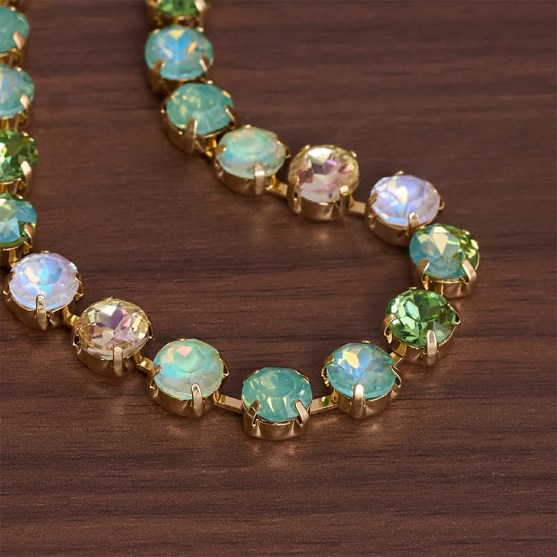 Christianartworkshop Collar con cruz de cobre y cristal Rivoli: símbolo de la inquebrantable majestad divina. - image 4