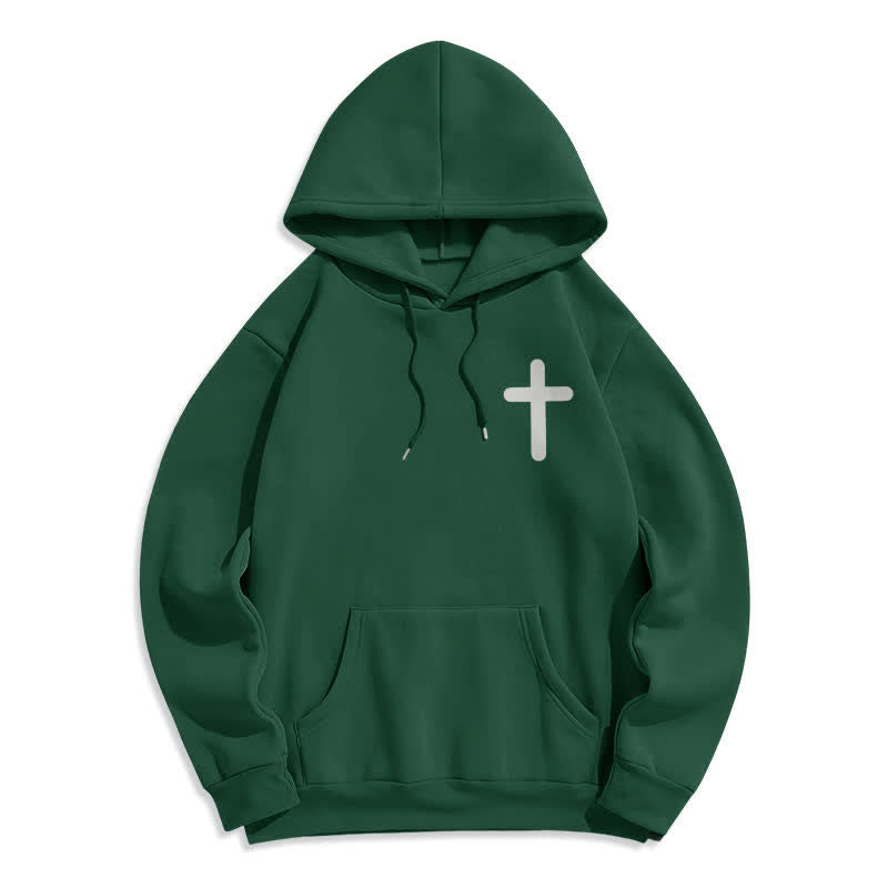 Christianartworkshop Sudadera con capucha extragrande de felpa con la frase "Jesús te ama" - image 17