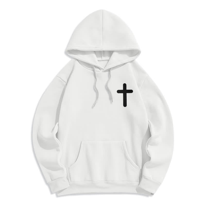 Christianartworkshop Sudadera con capucha extragrande de felpa con la frase "Jesús te ama" - image 5