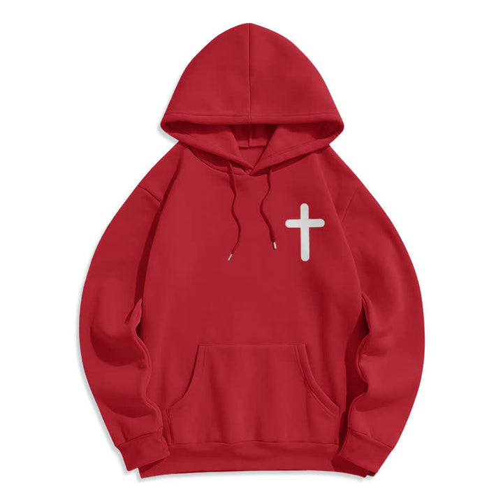 Christianartworkshop Sudadera con capucha extragrande de felpa con la frase "Jesús te ama" - image 20