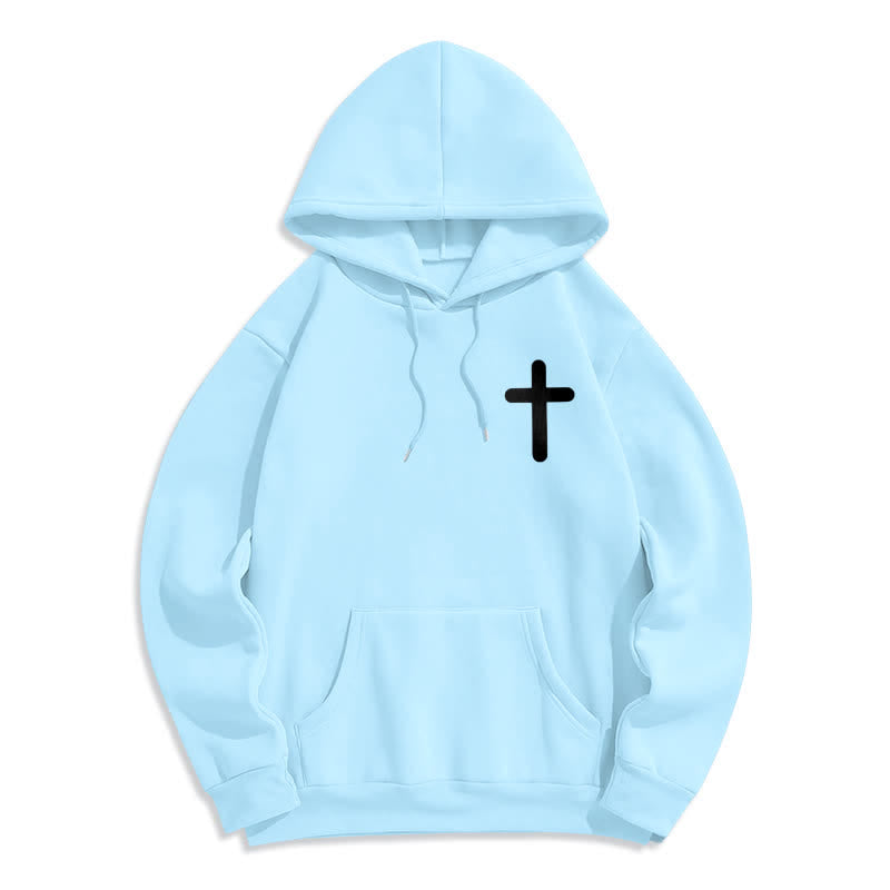 Christianartworkshop Sudadera con capucha extragrande de felpa con la frase "Jesús te ama" - image 23