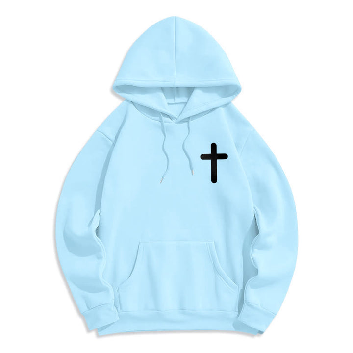 Christianartworkshop Sudadera con capucha extragrande de felpa con la frase "Jesús te ama" - image 23