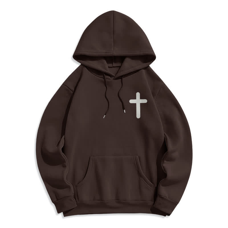 Christianartworkshop Sudadera con capucha extragrande de felpa con la frase "Jesús te ama" - image 11