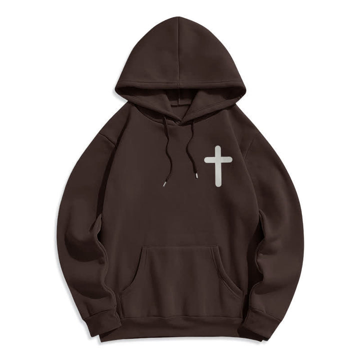 Christianartworkshop Sudadera con capucha extragrande de felpa con la frase "Jesús te ama" - image 11